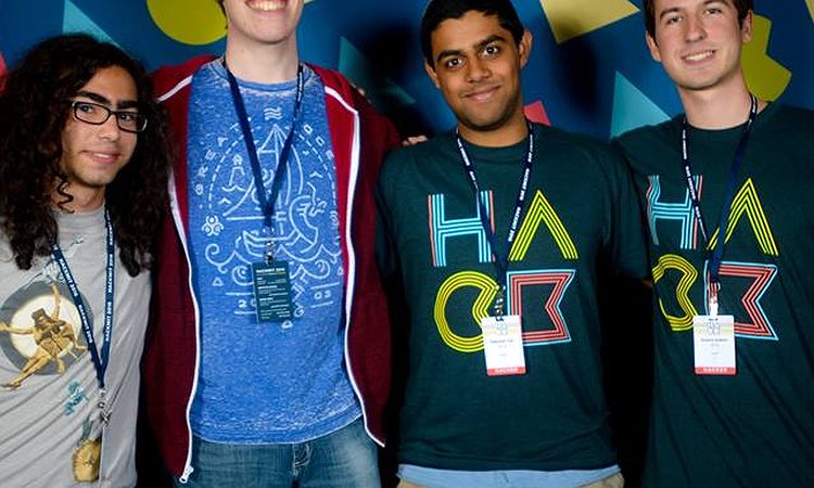 A picture of the Windows Share team, who won first place at HackMIT