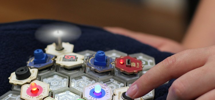 A child building an interactive wearable vest