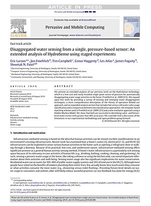 Thumbnail for: Disaggregated water sensing from a single, pressure-based sensor: An extended analysis of HydroSense using staged experiments