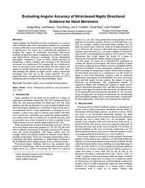 Thumbnail for: Evaluating Angular Accuracy of Wrist-based Haptic Directional Guidance for Hand Movement